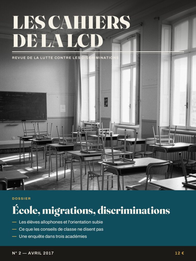 Couverture N° 2 : École, migrations, discriminations