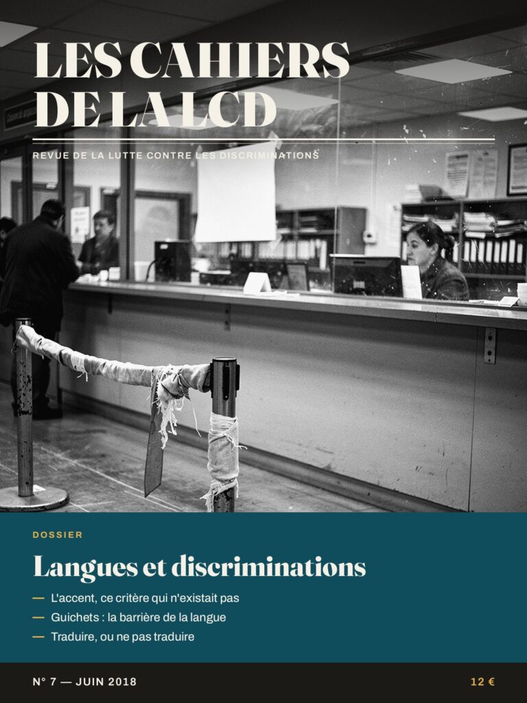 Couverture N° 7 : Langues et discriminations